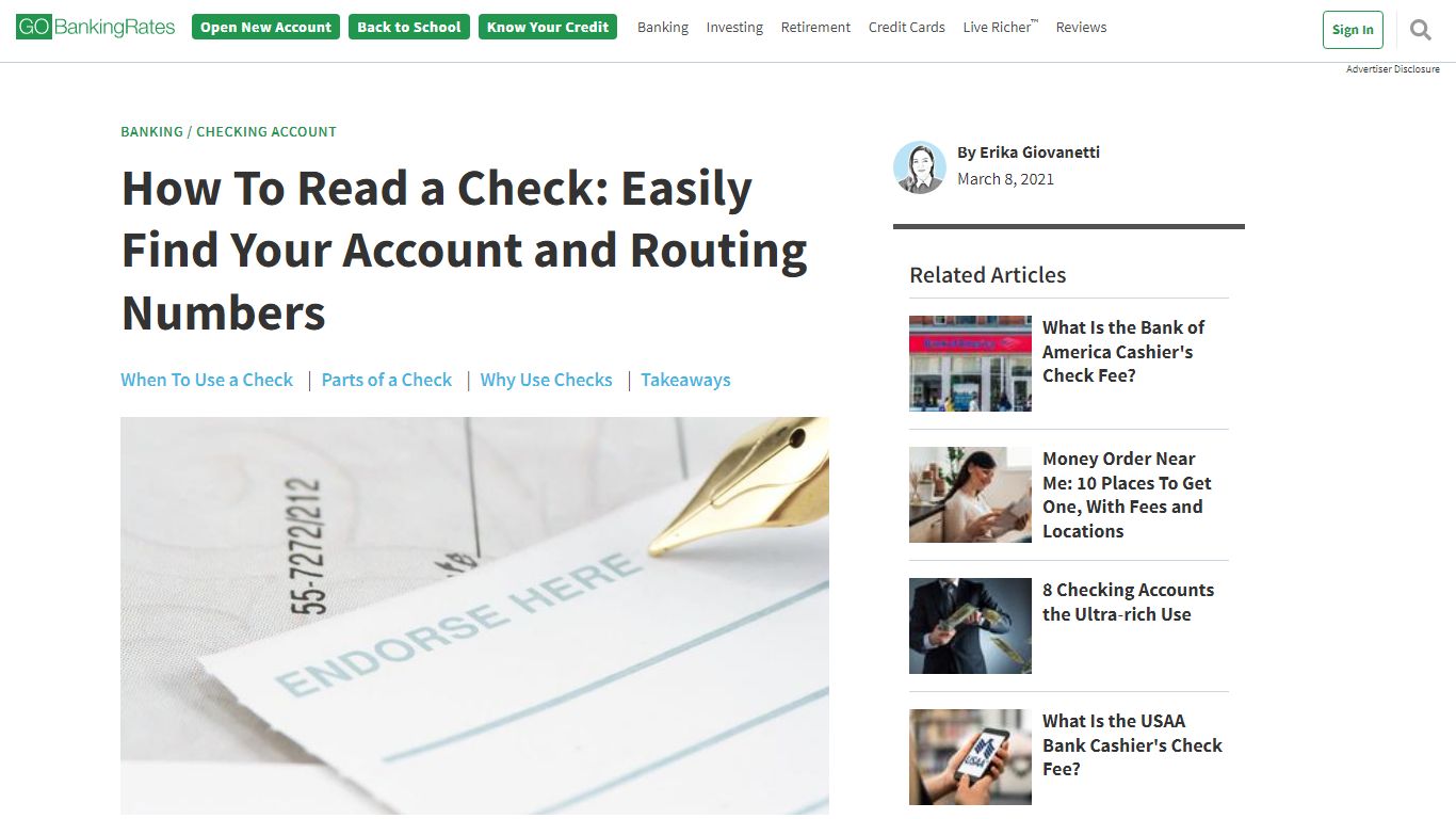 How To Read A Check: Learn What Each Number Means - GOBankingRates